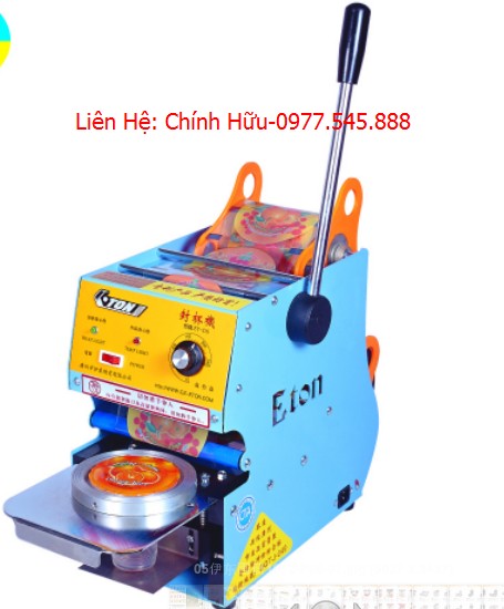 Máy  dán miệng cốc D6