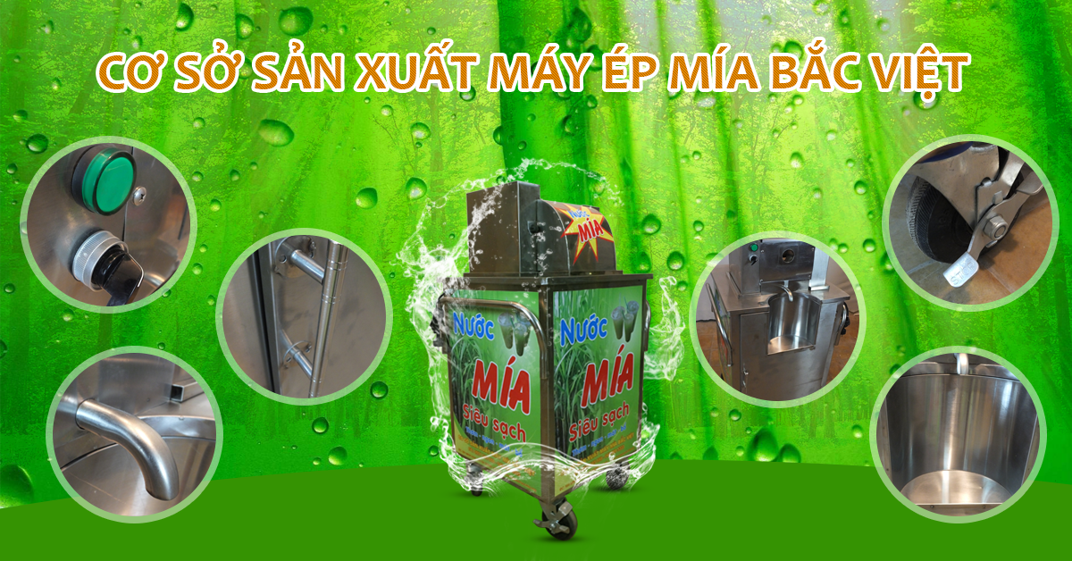 Máy ép mía 3 lô nửa bàn 1 cây