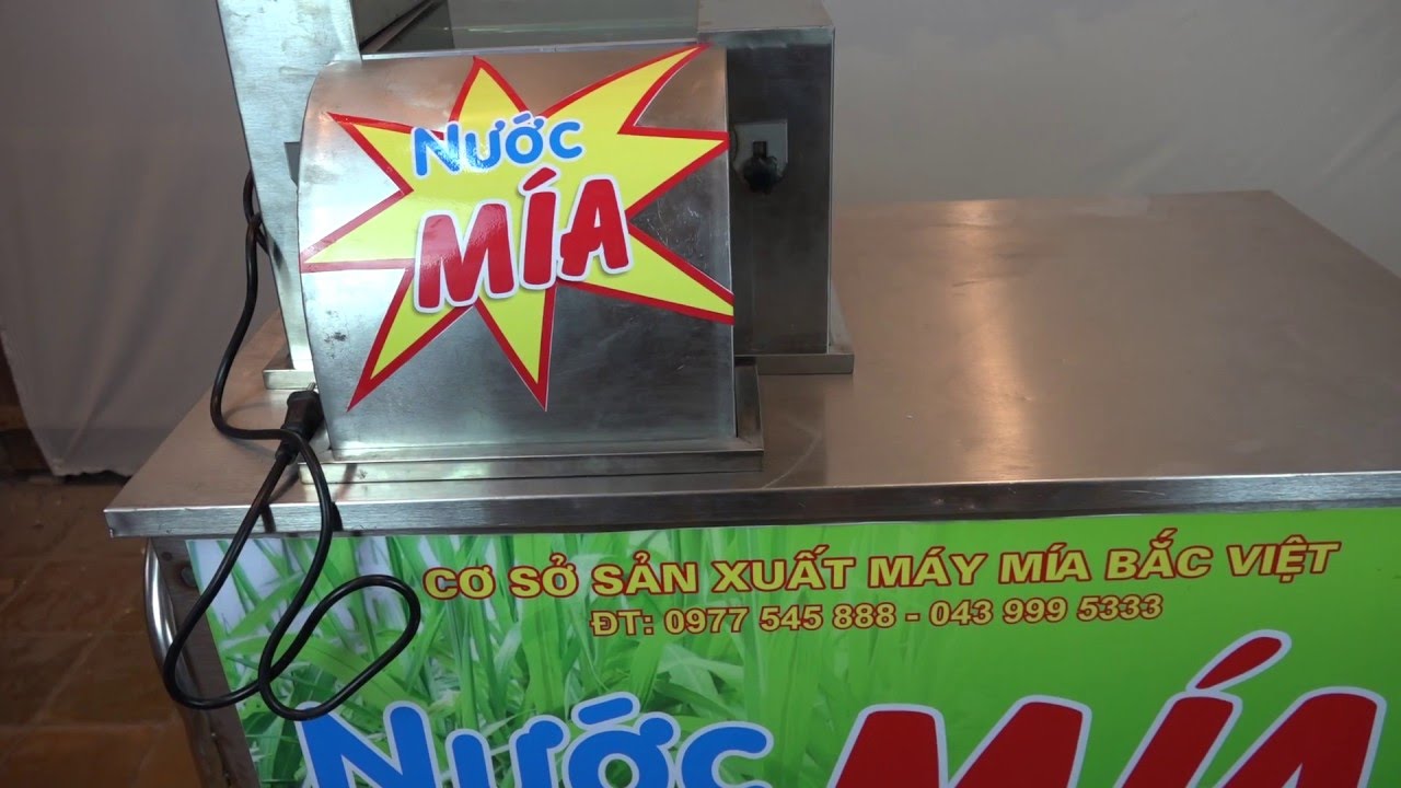 Máy nước mía 4 lô ép có bàn