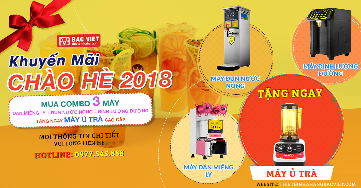 Tất tần tật máy móc cần thiết cho quán trà sữa chuẩn Đài Loan bạn cần biết.