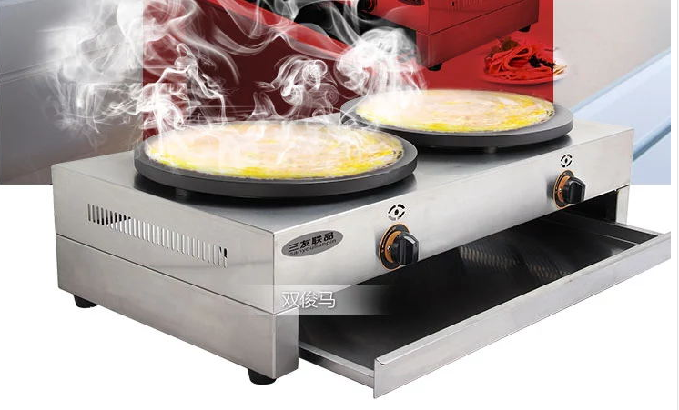 Máy nướng bánh crepe đôi dùng gas