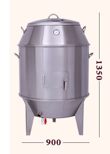 Lò nướng gà vịt inox phi 80